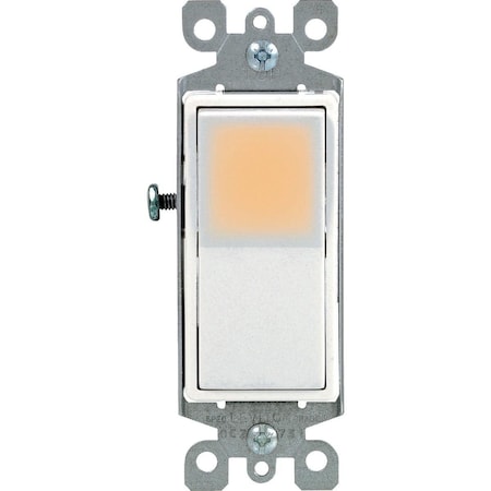 Leviton Decora Residential Grade 15 Amp Rocker Single Pole Switch, White S12-L5611-2LW